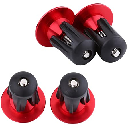 Alomejor 2 Stück Fahrrad Lenker Endstopfen Bunte Aluminiumlegierung Bike Bar Grip Plug Fahrradlenker Endkappen für Mountainbike Rennrad