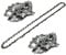 3PCS 20 Inch Chainsaw Chains Replacement Semi Chisel Saw Part Wood Cutting Saw Chain (20''L 0.325'' .058 Gauge 76DL)