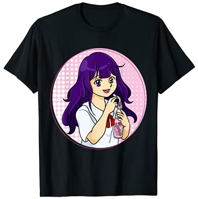 Soda giapponese alla fragola e mirtillo Giappone Kawaii Maglietta