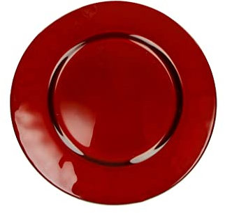 Brandani 51033 Sottopiatto Rosso Vetro, d 32 cm. Lavaggio a mano
