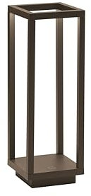 Zafferano, Lampada Home Pro, Lampada da Tavolo Ricaricabile e Senza Fili con Controllo Touch, Adatta per Salotto ed Esterni, Dimmer, 3000 K, Altezza 29,4 cm, Colore Corten