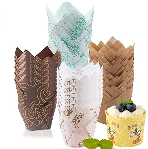 Cupcake Förmchen, 100 Stück Muffinförmchen Papier, Muffins Papierförmchen, Muffin Deko, Papier Cupcake Liner, Mini Muffins Papierförmchen für Kinder Geburtstag Party Hochzeit