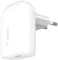 Belkin Chargeur Secteur USB-C 30 W, PPS, Power Delivery, Certification USB-If PD 3.0, chargeur rapide pour iPhone 16, iPhone 15, 14, 13, Samsung Galaxy S24, S23, iPad, AirPods, MacBook Air