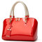 NICOLE & DORIS Moda Borse Donna Borse a Mano Elegante Borsa a Spalla in Vernice Sera Pochette Donna Borsetta da Sposa Rosso