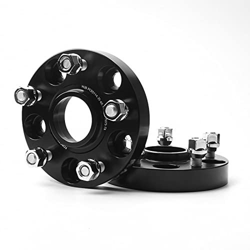 GTOSH Spurverbreiterungen Für Mitsubishi Lancer/Lancer Evo Ix 4 Stück 5 x 114,3 67,1 cb 25 mm Dicke Hubcenteric Schwarze Farbe Distanzscheibenadapter