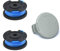 Ersatzspule für Rasentrimmer, für Kärcher LTR 18–30 Rasentrimmer, Spule und Fadenspule RY124 2.444–016.0, 2 Stück Kappe + 4 Stück Schnurspule Set für Elektro Freischneider, Kantentrimmer