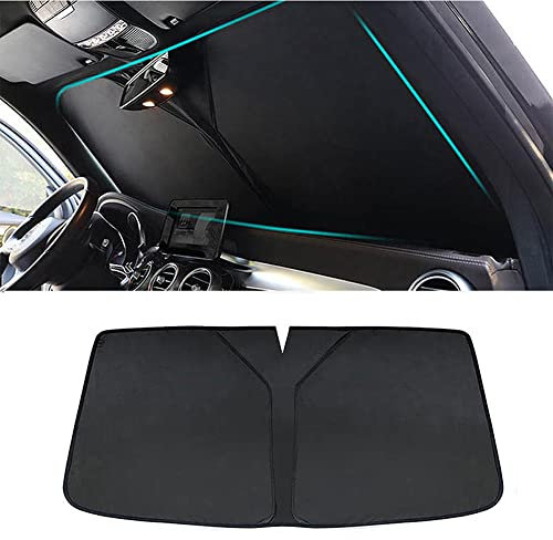 LUKBUT Apto para BMW Serie 2 F45 2013-2021, Parasol para Parabrisas de Coche, protección Solar parasoles Plegables para Ventana Delantera, fácil de Usar