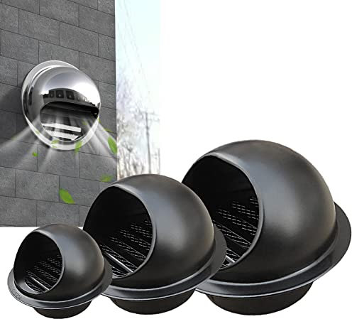 Rotonda A Parete In Acciaio Inox Griglia Ventilazione, Griglia Di Ventilazione A Sfera, Griglia Di Ventilazione Di Acciaio Inossidabile Della Copertura, Cappa Di Scarico Accessorio Di Sfiato