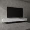 doporro Mobile Porta TV Sospeso 320 cm con 4 Ante Bianco Opaco, Credenza Bassa da Soggiorno Salotto, Madia Consolle per TV Fernsehschrank02