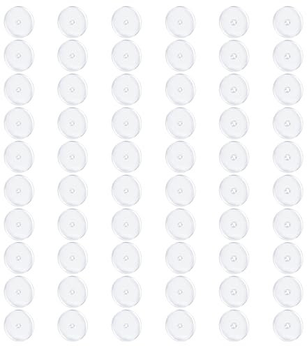 WillTen 60PCS Gemischte Größe Anti Wildfleisch Piercing Disc, Keloid Disc für Piercing Bump Clear Disc Pads zu stabilisieren Ohrringe Stopper Earlobe Unterstützung Patches 7mm 9mm