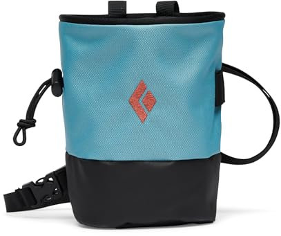Borsa per magnesia Black Diamond Mojo Zip Chalk Bag S/M e M/L, Poliuretano termoplastico, Ice e Turquoise
