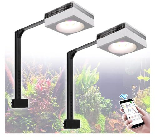 PopBloom RL90 Süßwasser aquarium led vollspektrum aquarium lampe led beleuchtung mondlicht led für aquarium wasserpflanzen und fische,für 80-120cm Aquarien