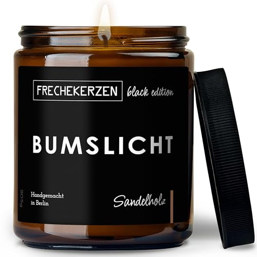 Lustige Duftkerze mit Spruch für Partner | Handgemacht aus Sojawachs | In Geschenkbox | Valentinstag Geburtstagsgeschenk | Ehe Mann, Freund, Frau, Freundin, Verlobte, Jahrestag |Sandelholz
