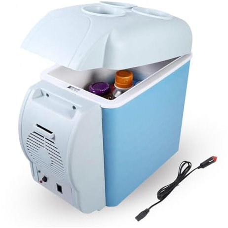 BesBet Mini Nevera PortáTil, 7.5l,Coche 12v,Bajo Ruido Nevera Autocaravana, Con FuncióN De Enfriamiento Y CalefaccióN Nevera Compacta, Nevera De Coche Para Viajar