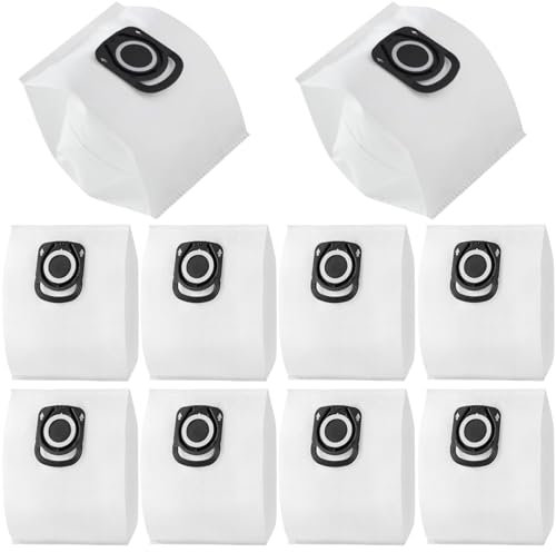 FINEVERNEK Lot de 10 Sacs d'Aspirateur pour Rowenta Silence Force Hygiène+ ZR200520 ZR200720 ZR200920, Sac Aspirateur pour Rowenta Compact Power, Power XXL, X-Trem Power (RO64xx RO63xx RO68xx RO39xx)