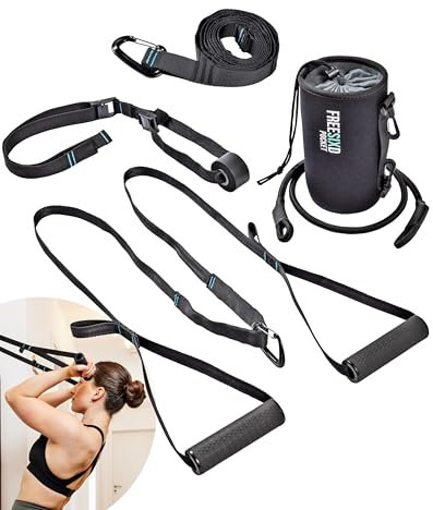 FREESIXD Pocket Schlingentrainer - Kompakter Sling Trainer für Ganzkörpertraining | Suspension Trainer für Zuhause, Outdoor & Reisen | Robustes, leichtes Trainingsgerät für Fitness & Krafttraining
