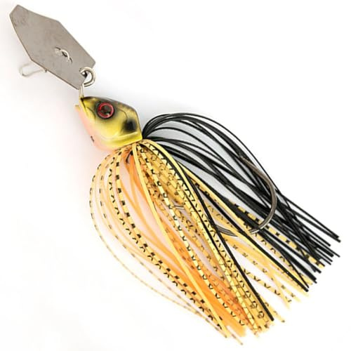 Fox Rage Bladed Jig - Spinnköder, Farbe:Black & Gold, Gewicht:17g