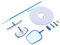 Juroupi Kit Manutenzione per Piscina 9 pz Pulizia Acqua con Aspiratore Skimmer