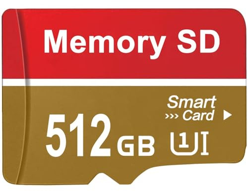 Scheda SD 512GB - destuu Alta Capacità SD Card Impermeabil Alta Velocità Immagine 4K/HD Scheda di Memoria Portatili Memory Card per PC/Laptop/Smartphone/Fotocamere
