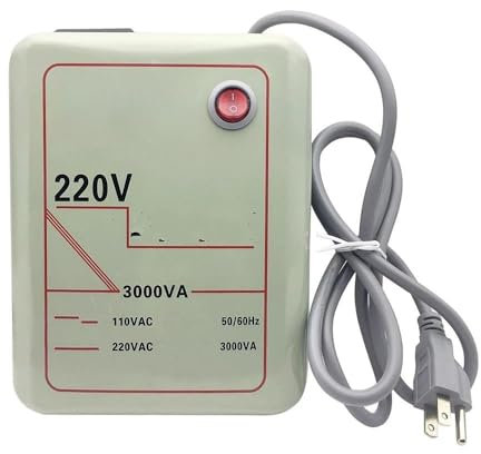 SPLACK Inversor Convertidores De Voltaje De 3000W 2000W 1000W 500W Adaptadores De Transformadores De 110V A 220V CA Elevadores Y Reductores 220 V A 110 V Inversor de Corriente(220V to 110V,3000W)