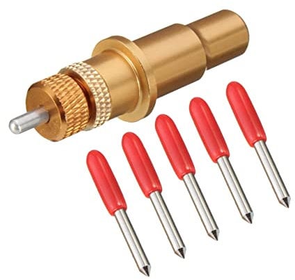 HEALSOPTHY 6stücke Teiliger Satz Schneiden Plotter Vinyl Cutter Klingen Und Schneiden Plotter Halter Für Holz PVC Präzisions Mit Importiertem Wolframstahl Beschriftungswerkzeug