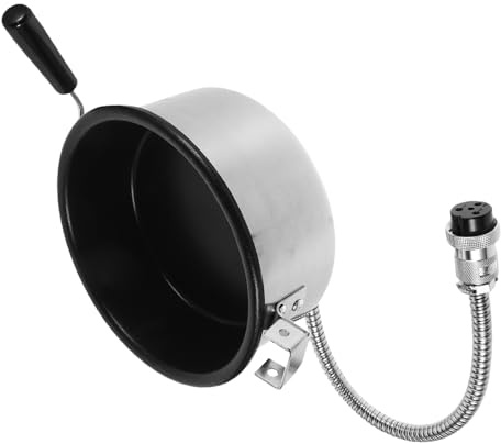 Ersatz Popcornkessel 8 Unzen aus Aluminiumlegierung Antihaftbeschichtet | Silber, für Gewerbliche Popcornmaschinen, Schnelle Erwärmung, Leichtes Design, Ersatzteil
