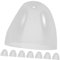 Ciieeo 8pcs Transparent Replacement Bottle Caps Leakproof Milk Bottle Lids with Dust Covers for Daily Feeding Outdoor Travel