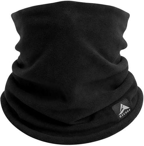 GXCROR Winter Schlauchschal, Wendbarer Fleece Halsschlauch, Winddichte Gesichtsmaske, Warmer Halswärmer für Herren & Damen