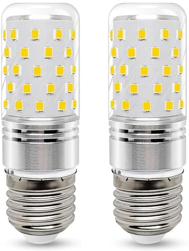 wossluck E27 LED Warmweiss Glühbirne, 6 Watt 600 Lumen LED Lampe E27, ersetzt 60W Halogenlampe, A60 Leuchtmittel, Warmweiß - 3000 Kelvin, 2 Stück