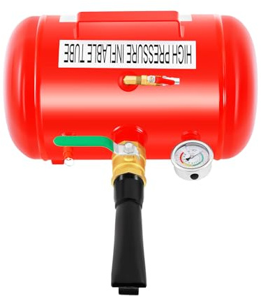 Tragbarer Drucklufttank 20L mit Manometer & Sicherheitsventil – 3mm Luftbehälter 10 bar – Mobiler Luftspeicher für Autoreifen, Werkstatt & Outdoor
