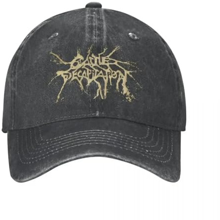 QIOEURYU Klassischer Baseballkappen-Monolith der Unmenschlichkeit von Cattle Decapitation – Klassischer Old School Grind Cowboy Männer Damen zum Camping Wandergeschenke