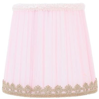 Tissu Rose Abat-jour E14 pour Lampe de Chevet | Ornement Élégant, Protection Visuelle, Usage Salon et Étude, Accessoire Décoratif pour Murale