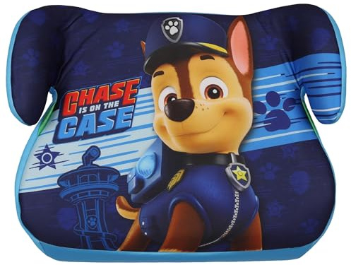 Autositz mit Sicherheitsgurt, Sitzverkleinerung, Sitzerhöhung für Jungen, 22–36 kg 125–150 cm (Paw Patrol Chase)