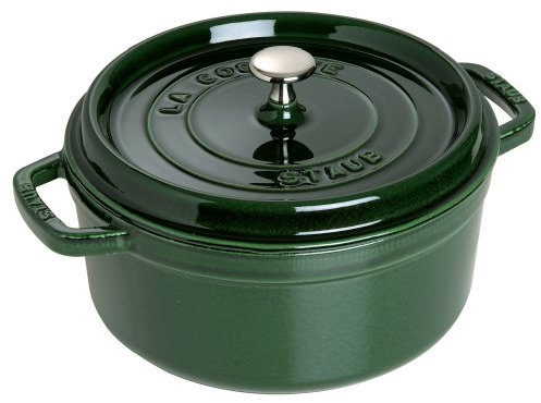Staub cocotte Single Pan – Poêle (Single Pan, Vert, en Fonte, 2,6 l, 22 cm, 4,1 kg)