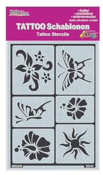 KREUL 62143 - Tattoo Schablone Bänder, Tribal Look, Mottoparty, Karneval
