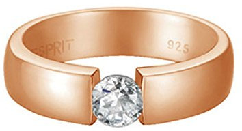 Esprit Jewels Damen-Ring 925 Sterling Silber Solitaire rose Gr. 50 (15.9) ESRG91983B160