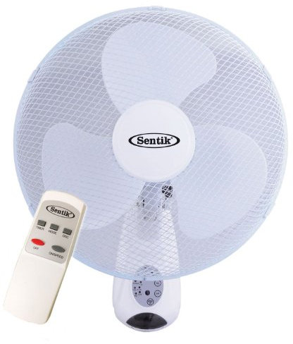 Wall Mounted Oscillating Fan with Remote Control | 16 Inch Head | Timer Function | Cooling for Summer in The Home | Office