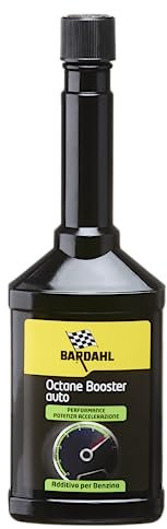 Bardahl - Additivo Octane Booster per Auto a Benzina, Incremento di Ottani, Aumento Potenza del Motore, Combustione Controllata e Uniforme, Effetto Anti-Detonante, 250ml
