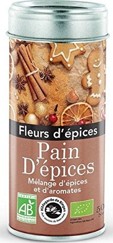 Tin Flower & spices Gingerbread, 50 g, Metal box