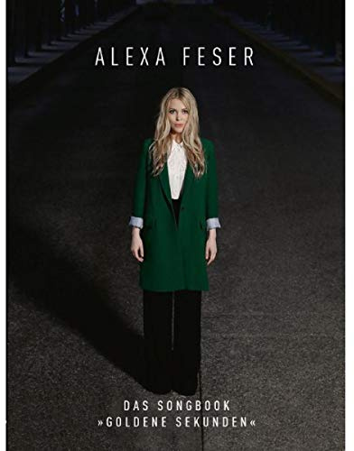 Alexa Feser: Goldene Sekunden - Songbook für Klavier, Gesang, Gitarre mit bunter herzförmiger Notenklammer
