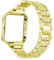 AISPORTS Kompatibel mit Fitbit Blaze Armband mit Rahmen für Frauen, Verstellbarer Edelstahl Bling Glitter Schmuck Kristall Diamant Metallarmband Armband Ersatzarmband für Fitbit Blaze Smartwatch