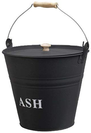 Homezone Esche Eimer Kohle Eimer Brennholz Eimer Kohle Kohleneimer Kohle Eimer Kohle Schaufeln Kamin Companion Sets Log Halter Kamin Zubehör Log Halter - Ash Bucket with Lid