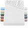BaSaTex Doppelpack Bio Jersey Kinder Spannbettlaken 100% GOTS Zertifizierte Baumwolle - Spannbetttuch für Kinder- und Babybetten 60x120 – 70x140 cm - Farbe: Weiss