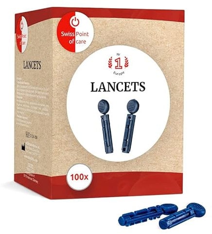 Swiss Point Of Care Lanzetten | 100 Stück Packung