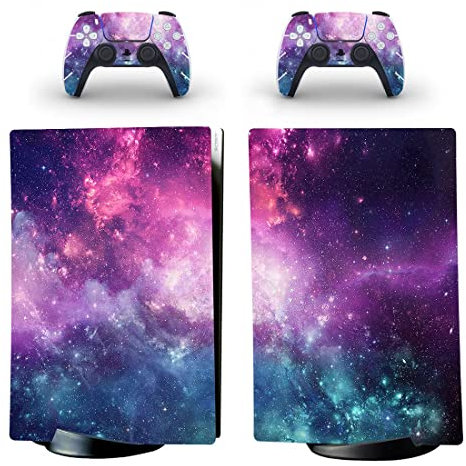 DolDer PS5 Digital Edition Skin Sticker/Aufkleber Folie schützende Haut Schale für Sony PS5 Konsole und 2 Dualshock Controller (0019 - Digital Edition)