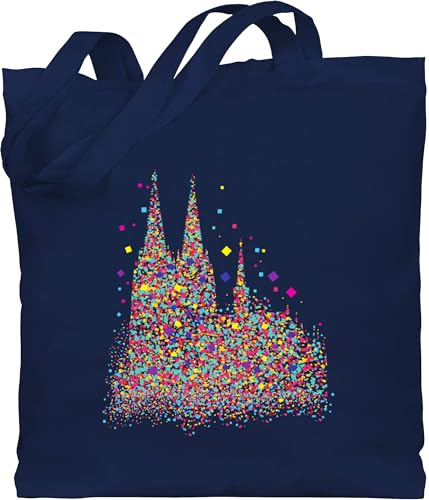 Shirtracer - Baumwolltasche - & - Taschen - Kölner Dom Konfetti I Karneval I Fasching