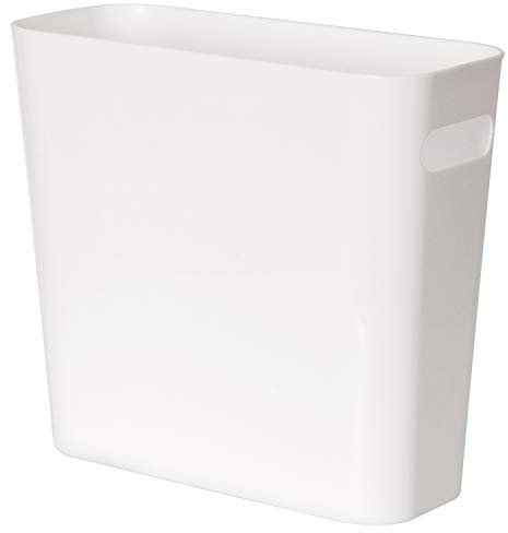 Youngever 5.5L Slim Trash Can, Re-usable 5.5L Plastic Garbage Container Bin, Small Trash Bin with Handles for Home Office, Living Room, Study Room, Kitchen, Bathroom (1 Pack)