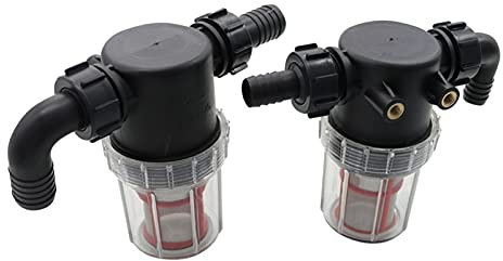 Connexion d'eau de pulvérisation 50 mm de gros filtre à débit 20mm, 25mm Barb irrigation agricole drainage sanitaire Visible filtre pelouse de pelouse de tuyau d'arrosage pré-filtre