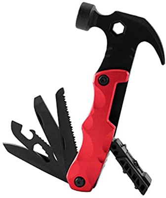 13 in 1 Multi-Tools Hammer Camping Zubehör, faltbarer Mini Multitool Hammer Camping Ausrüstung für Wandern, Jagd, Haushalt Notfall & Outdoor Survival