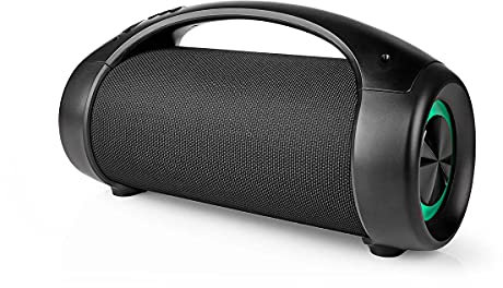 Ex-Pro 50W Party Boombox, Portable Bluetooth Speaker with 3600mAh Built-In Battery, IPX5 Waterproof Rated, TWS Dual Pairing, Voice Control, up to 6H Playtime, USB/AUX
